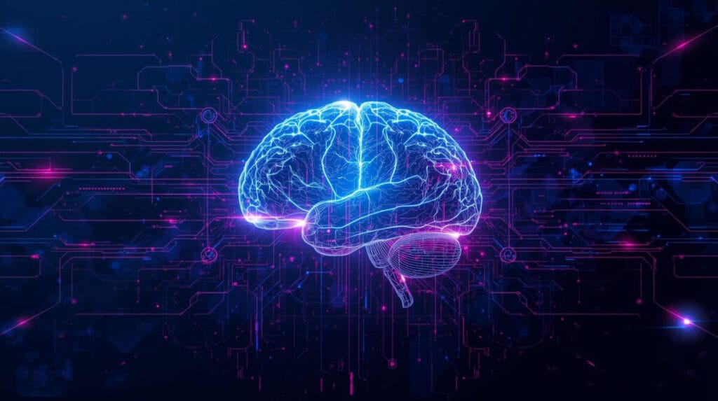 미래의 AI 시대를 표현한 그림