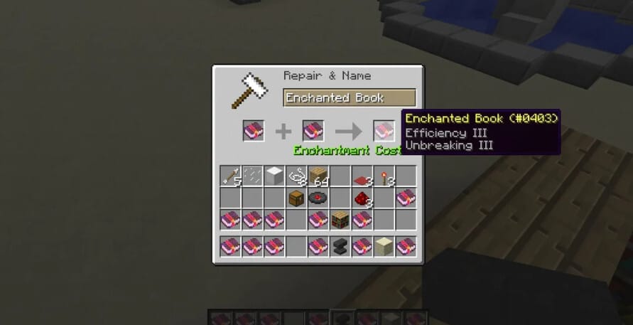 게임 내에서 인챈트 하는 모습