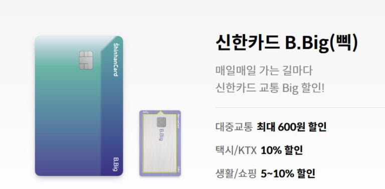 신한카드 B.Big(삑) 카드