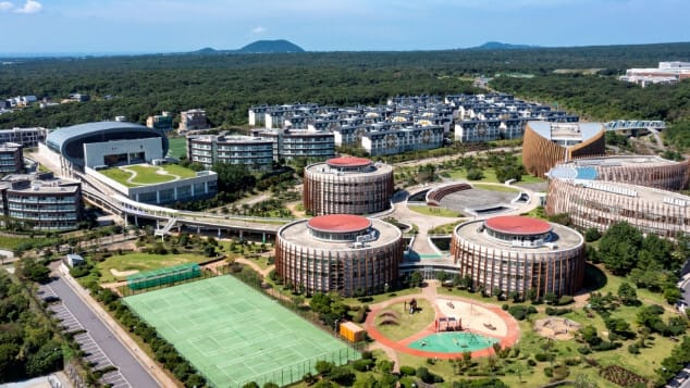 제주도 국제학교의 전경