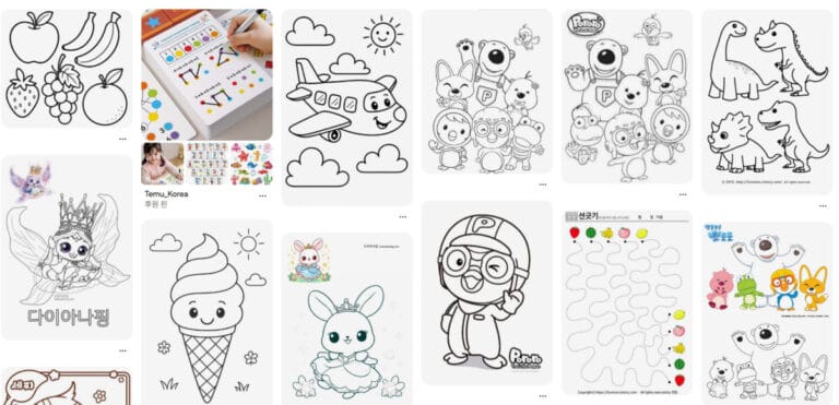 핀터레스트에서 유아 색칠로 검색한 결과 