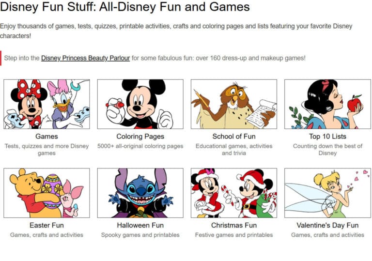 Disneyclips 홈페이지