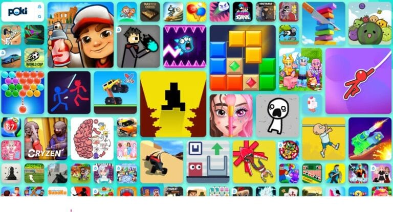 포키게임 사이트 메인화면